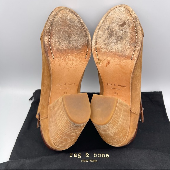 RAG & BONE | Nubuck Camel Suede Ankle ‘Harrow Bootie’ | US 9 / EU 39 - Picture 14 of 15